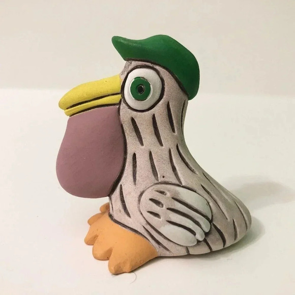 Vtg Artesania Rinconada Pottery Bird 3  Inch Tall Figurine - Picture 3 of 11